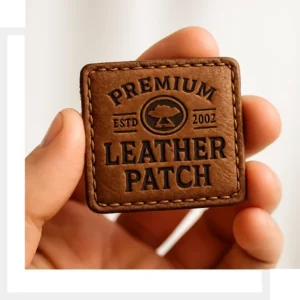Custom Embossed Leather Patch